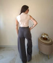 Top smanicato collo alto