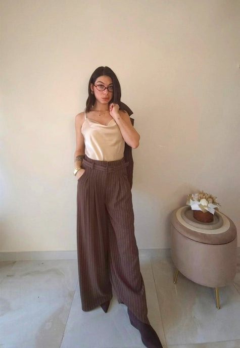 Pantalone Chocolate gessato
