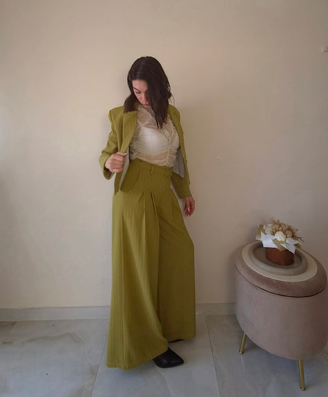 Pantalone gessato Olivia