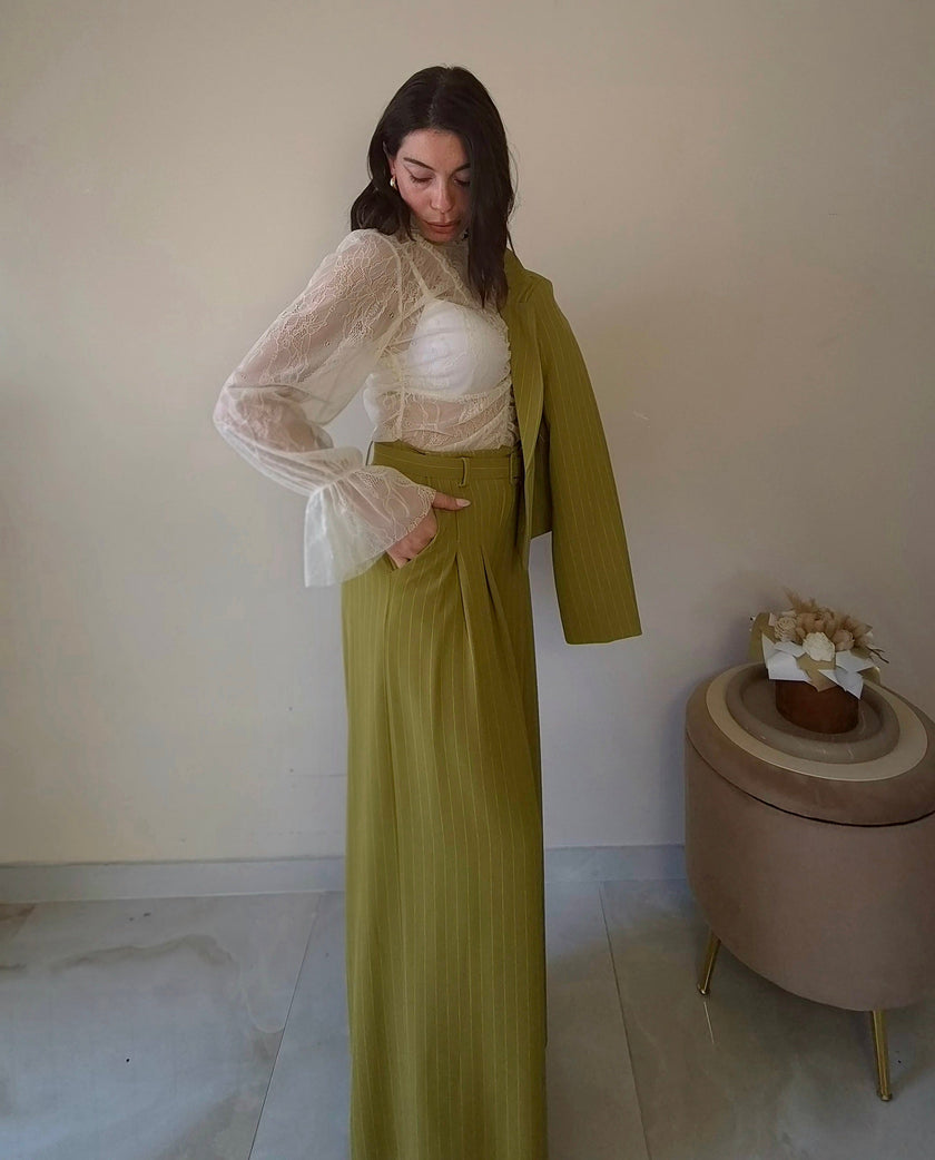 Pantalone gessato Olivia