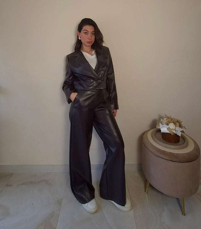 Pantalone ecopelle Sofy