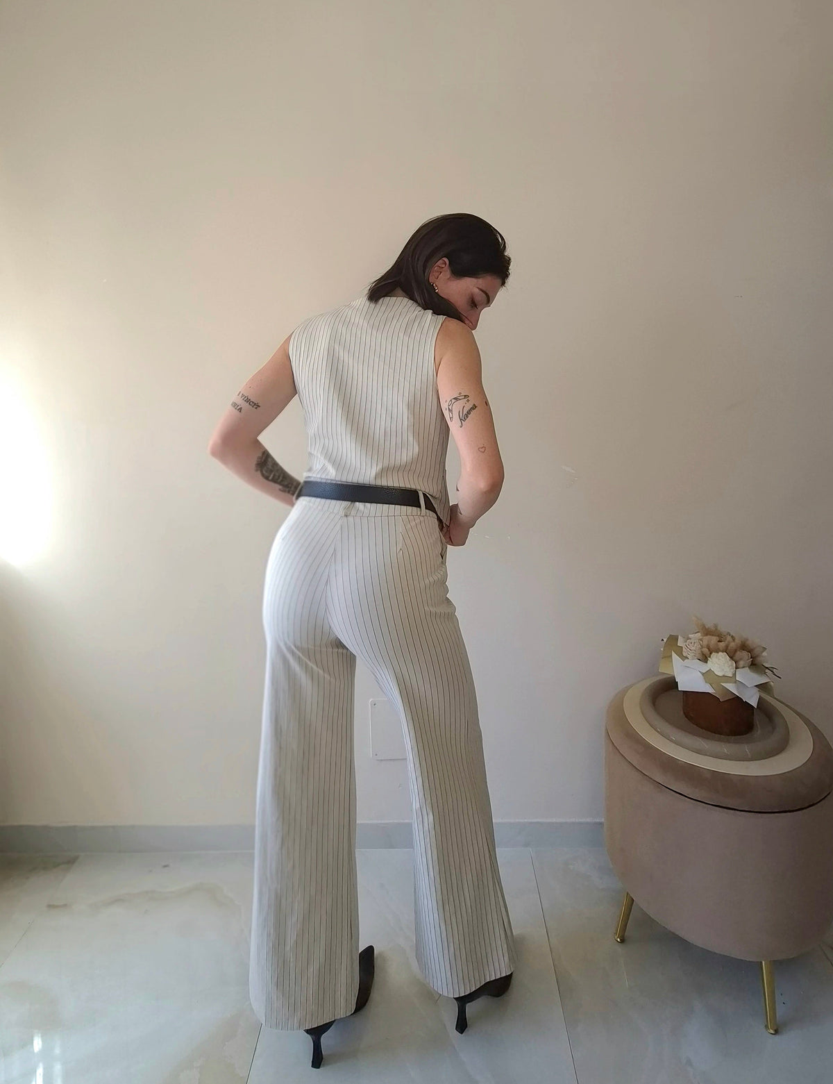 Coordinato gessato Manila