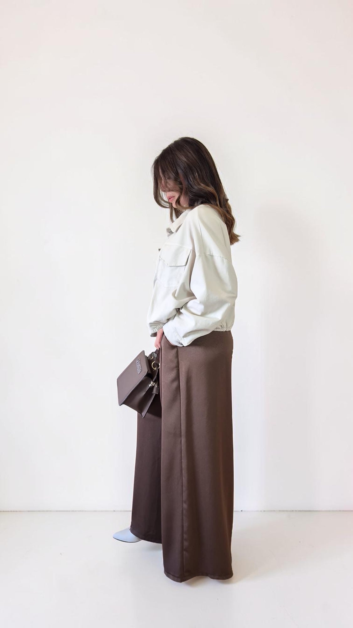 Pantalone in raso