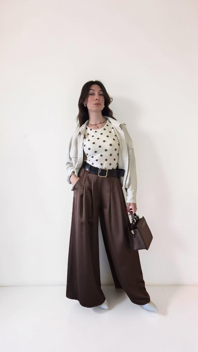 Pantalone in raso