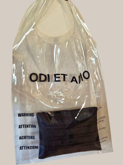 Borsa trasparente Odi et Amo